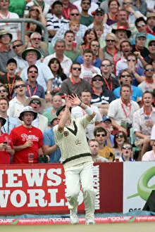 Peter Siddle Catches Andrew Flintoff