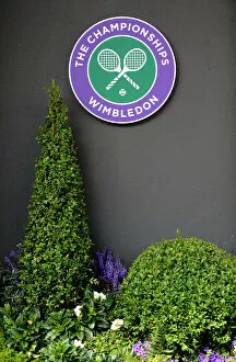 Wimbledon Logo & Flower Bed