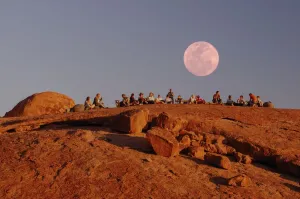 Namibia Moon Print: Sundowner at Mowani Mountain Camp