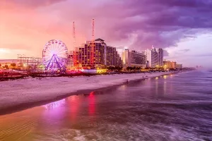 Daytona Beach Print - Cityscape of Florida Resorts