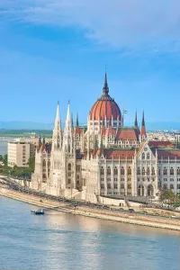 Hungarian Parliament Building Print, Budapest Cityscape