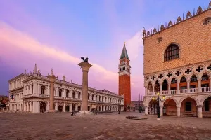 Venice Print: Saint Marks Square Morning Scene