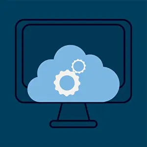Cloud Computing Print Illustration