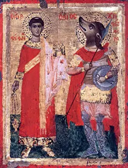 Religious Image Prints: Greece/Byzantium: Traditional Icon Print, c. 1700