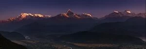 Images Dated 30th October 2006: Himalayan panorama, Annapurna massif, view from Sarangkot, Nepal
