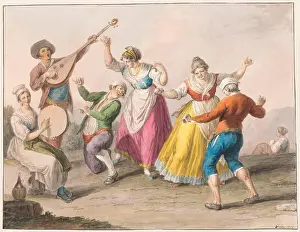 Framed Print : Horizontal Rectangle Print: Two Couples Dancing in the Mountains Framed Print : Horizontal Rectangle Print: Two Couples Dancing in the Mountains