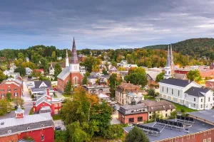 Montpelier Vermont Print at Dusk