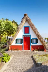 Santana Traditional House Print, Madeira Island Landscape