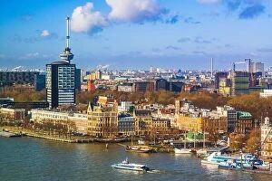 Netherlands Collection: Rotterdam, Netherlands cityscape on the Nieuwe Maas River