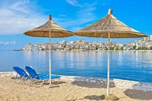 Images Dated 27th September 2017: Saranda city beach, Albania