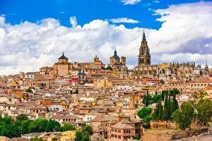 Images Dated 11th November 2014: Toledo, Spain old town city skyline.