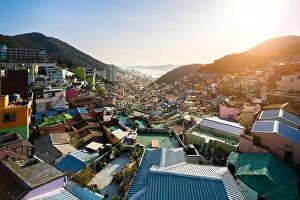 Busan Collection: View of Gamcheon Culture Village in Busan, South Korea