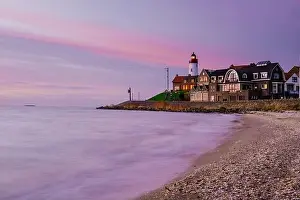 Windmill Park Print - Netherlands Ocean
