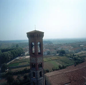 Images Dated 2nd October 2008: Detail of the bell tower of the Abbey of S. Salvatore (or the Badia a Settimo)