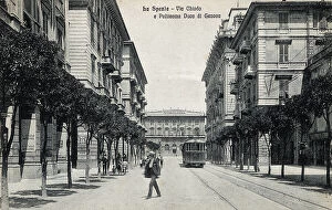 La Spezia Collection: Via Chiodo and the Politeama Duca di Genova in the background, La Spezia