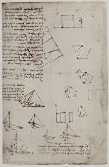 High Renaissance Period Prints: Construction of solid geometric figures