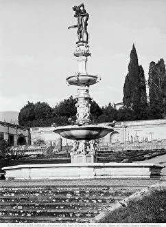 Images Dated 13th December 2011: Fountain of Hercules and Antaeus, Villa Medicea di Castello, Florence