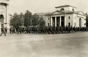 Images Dated 11th July 2012: Group of marching soldiers