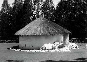 Rhodesia Collection: The hut of the politician and diamond merchant Cecil Rhodes in Bulawayo in Rhodesia