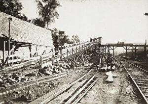 Related Images Collection: Inclined plane for the loading of diggings during a phase in the construction of the Ruta tunnel