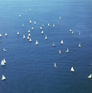 San Remo Collection: Junior boat race in front of San Remo