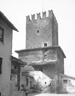Prints of The municipal tower, Casalpusterlengo, Lodi Casalpusterlengo Tower Early Middle Ages, Europe, First and Second Millennium A.D.. Date of Photograph:1939 ca.. Date of Artwork:XI - XII sec Italy Prints: The municipal tower, Casalpusterlengo, Lodi