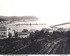 Imperia Collection: Panorama of Porto Maurizio with view of Oneglia, Imperia