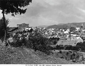 Ventimiglia Collection: Panoramic view of Castelbuono with the Ventimiglia Castle in the Province of Palermo