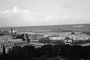 Greece Collection: Panoramic view of the port of Rhodes
