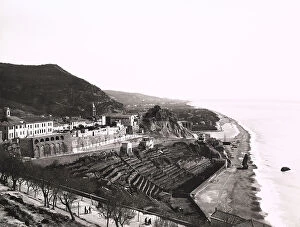 Imperia Collection: Panoramic view of Ventimiglia, seen from the coast of Levante, near Imperia