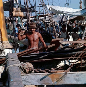 Images Dated 30th August 2011: People. Types of Indonesian fishermen and sailors