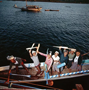 Images Dated 30th August 2011: People. Types of Indonesian fishermen and sailors