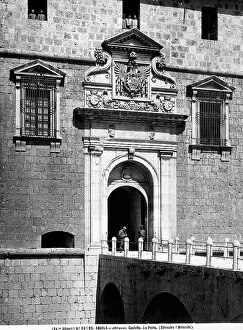 Images Dated 27th March 2008: Portal decorated with pediment with the coat of arms of Charles V and two large cornucopias