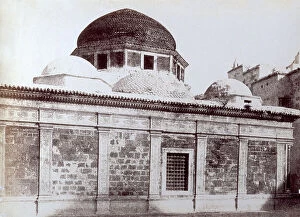 Tunis Collection: Portion of a facade of the family mausoleum of the Bey in Tunis