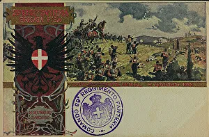 Postcard commemorating the 29 Regiment Infantry Brigade Pisa