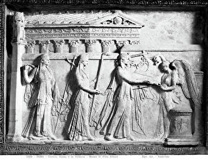 Images Dated 8th June 2007: Relief depicting Venus, Diana and Victory, Villa Albani Museum, Rome