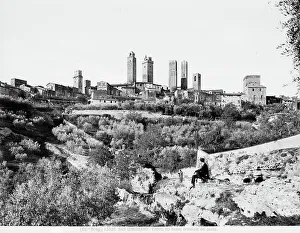 San Gimignano. View of the eastern end of the town