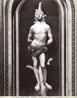 Statue of St. Sebastian, by Matteo Civitali, in St. Martin's Cathedral, in Lucca