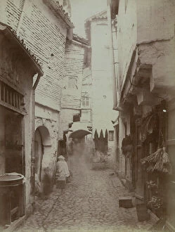 Constantine Collection: A street in the Arab quarter of the city of Constantine, Algeria
