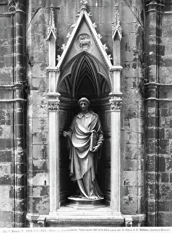 Tabernacle of the Wool Guild with the bronze statue of St. Stephen, by Ghiberti, Church of Orsanmichele, Florence