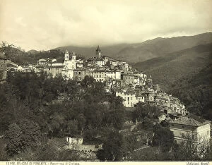 Imperia Collection: View of the medieval town of Ceriana