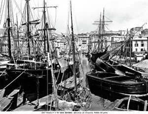 Savona Collection: View of the port of Savona on the Ligurian riviera