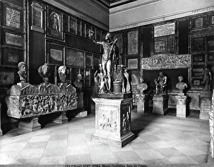 Images Dated 23rd December 2010: View of two sides of the Faun Room in Rome's Capitoline Museum