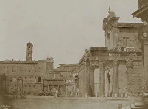 Images Dated 2nd October 2008: View of the Temple of Antoninus and Faustina in the Roman Forum, Rome