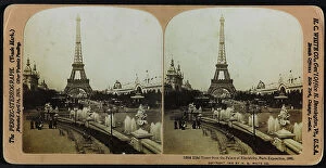 Park Bench Collection: View of the Tour Eiffel from the Palais of Electricity, Paris Exposition