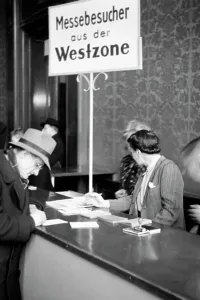 Leipziger Frühjahrs Messe 1949 Print, Leipzig Germany