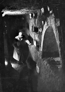 Domitilla Catacombs Print, Rome 1954