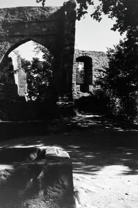 Bad Blankenburg Thüringen Print: Medieval Castle Ruin Greifenstein