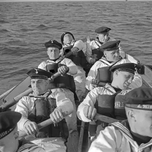 Kutterpullen Print, 2nd Minesweeper Flotilla Recruits at Rowing Competition