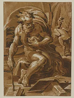 Plato Prints: Diogenes with a Plucked Chicken Print
